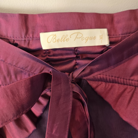 Elegant Purple Ruffled Dress - Picture 5 of 8